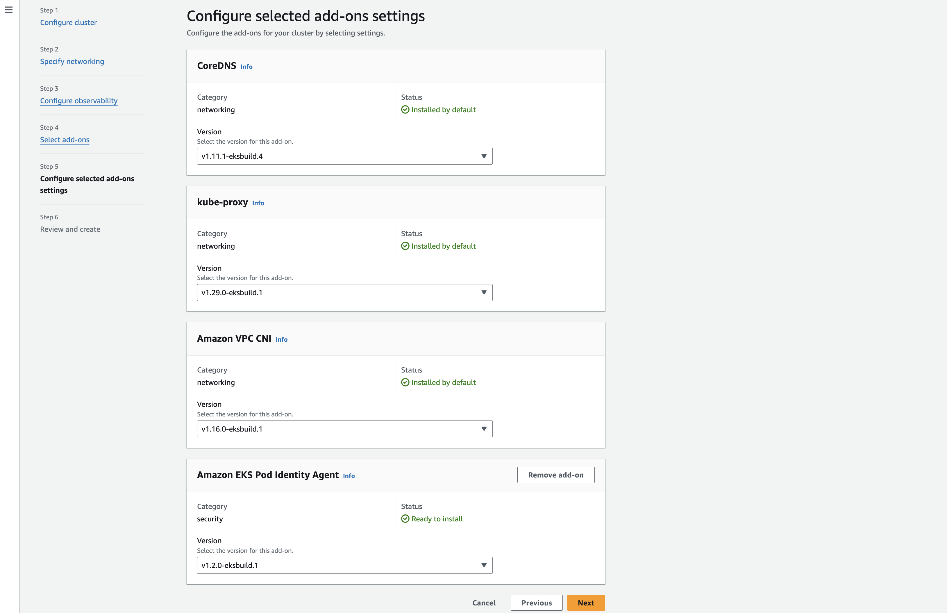 Configure Add-ons