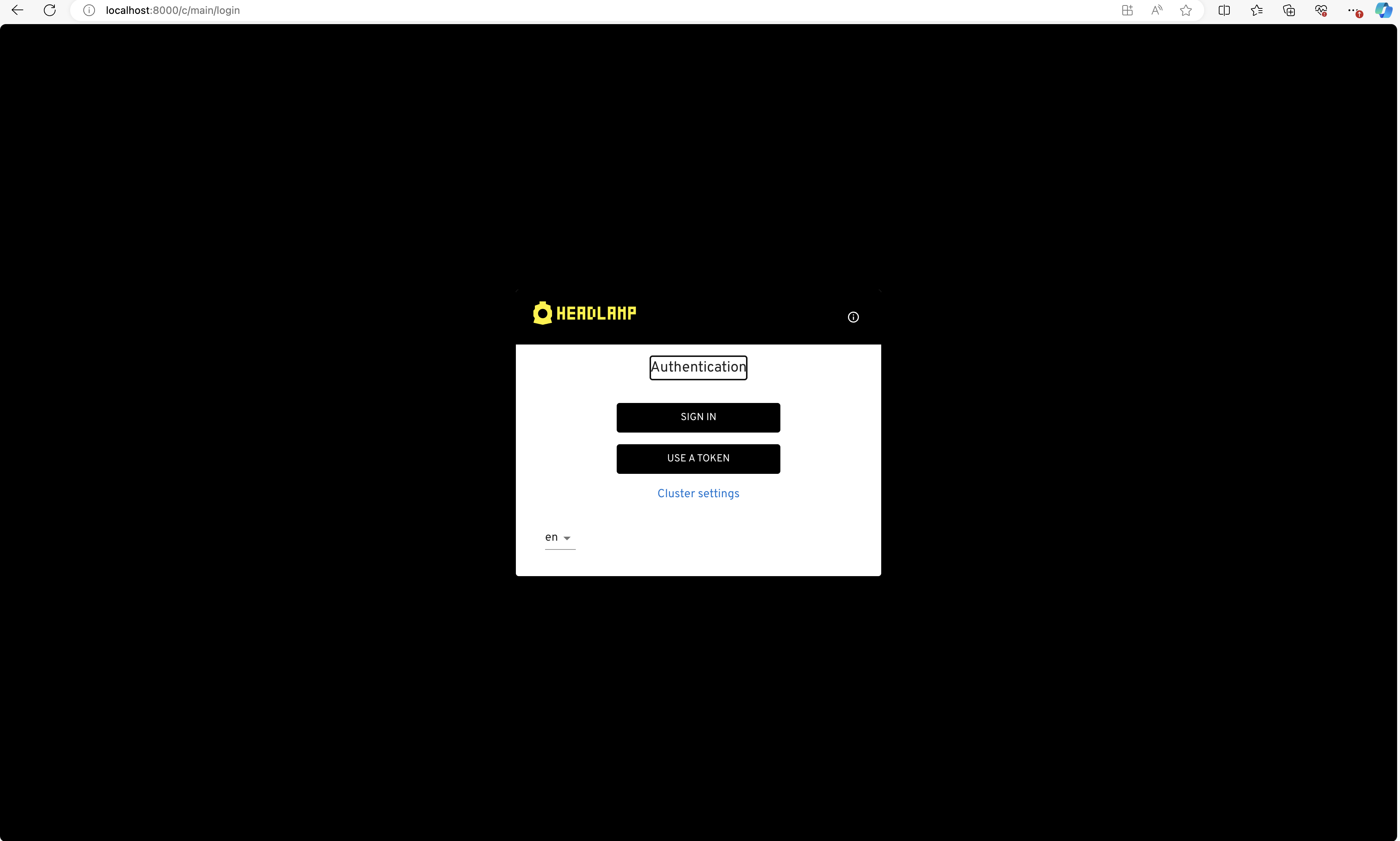 Headlamp Login