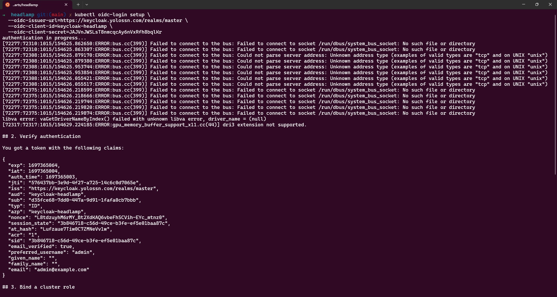 OIDC Login Setup