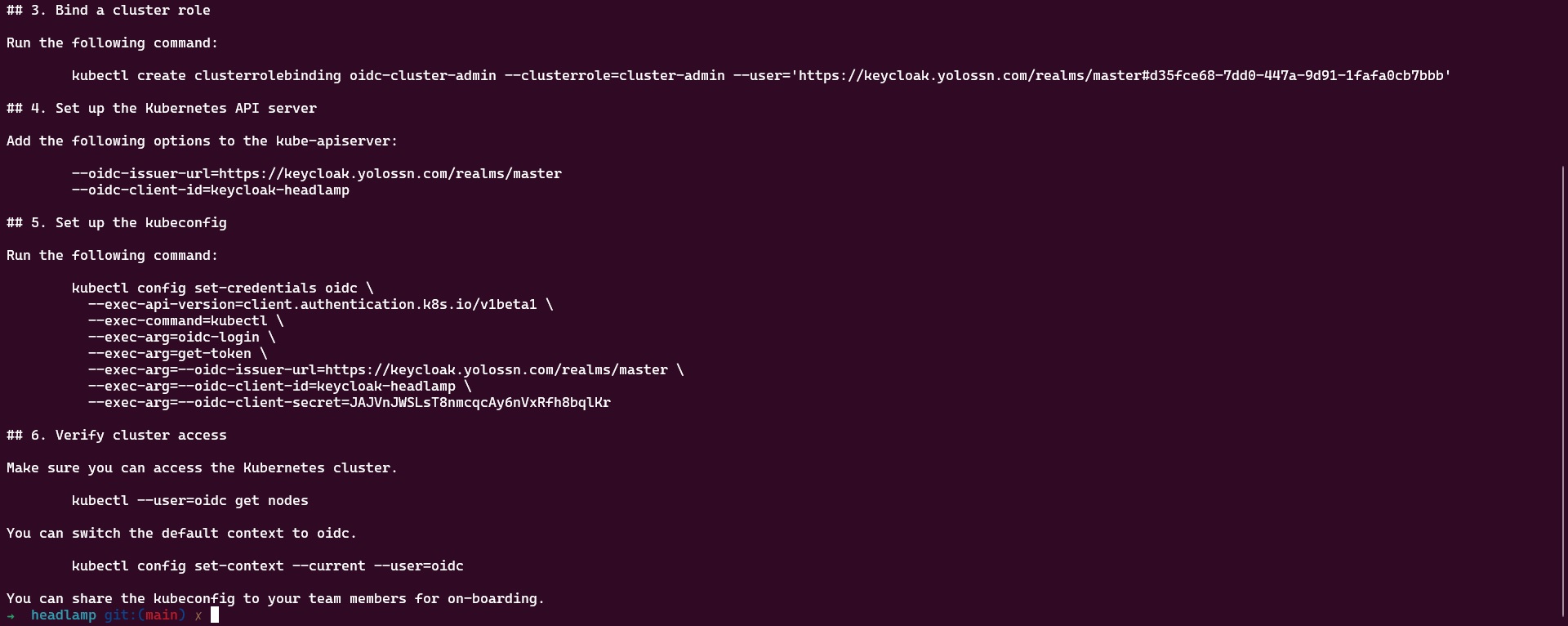 OIDC Login Setup